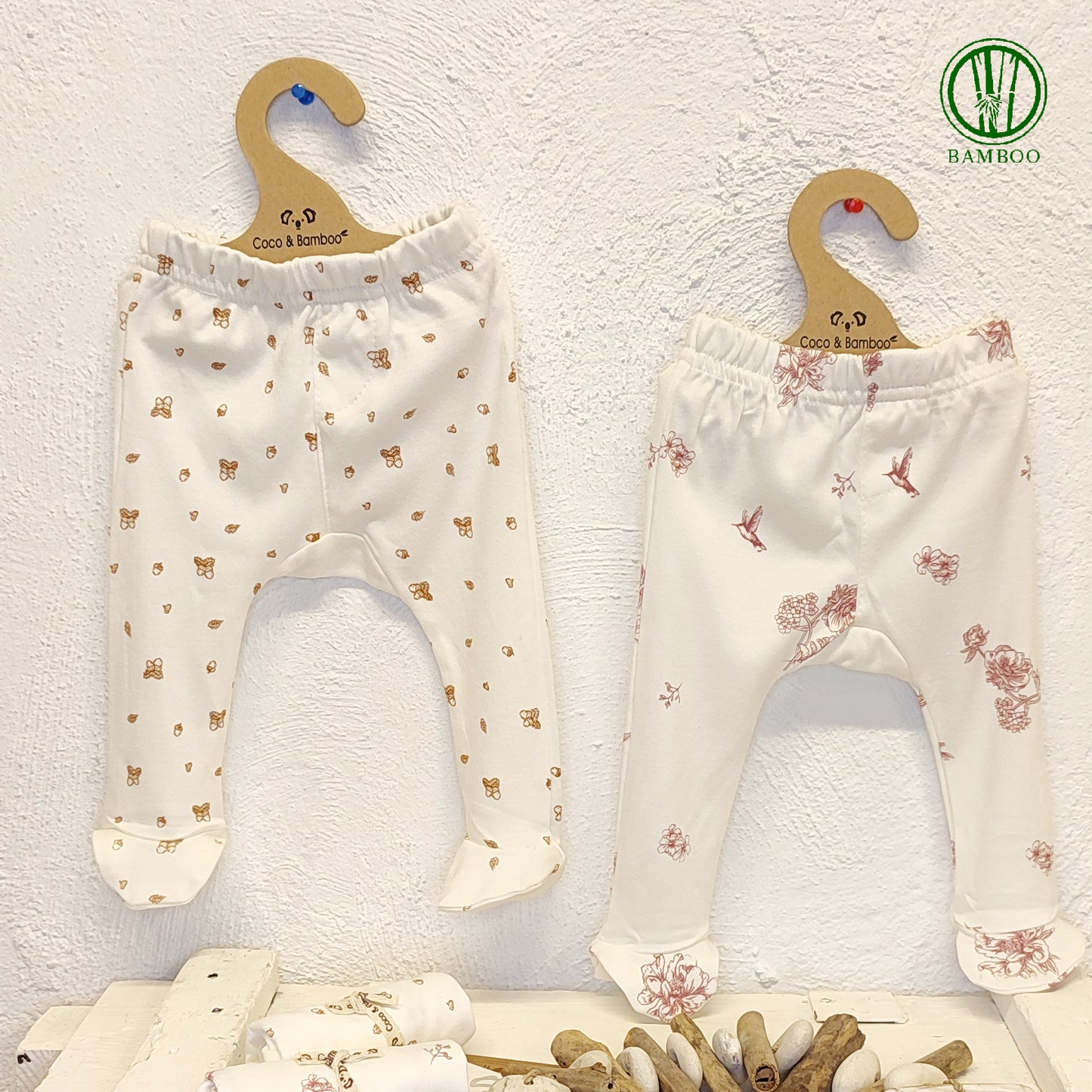 2’li Bambu Patikli Pijama Altı Seti