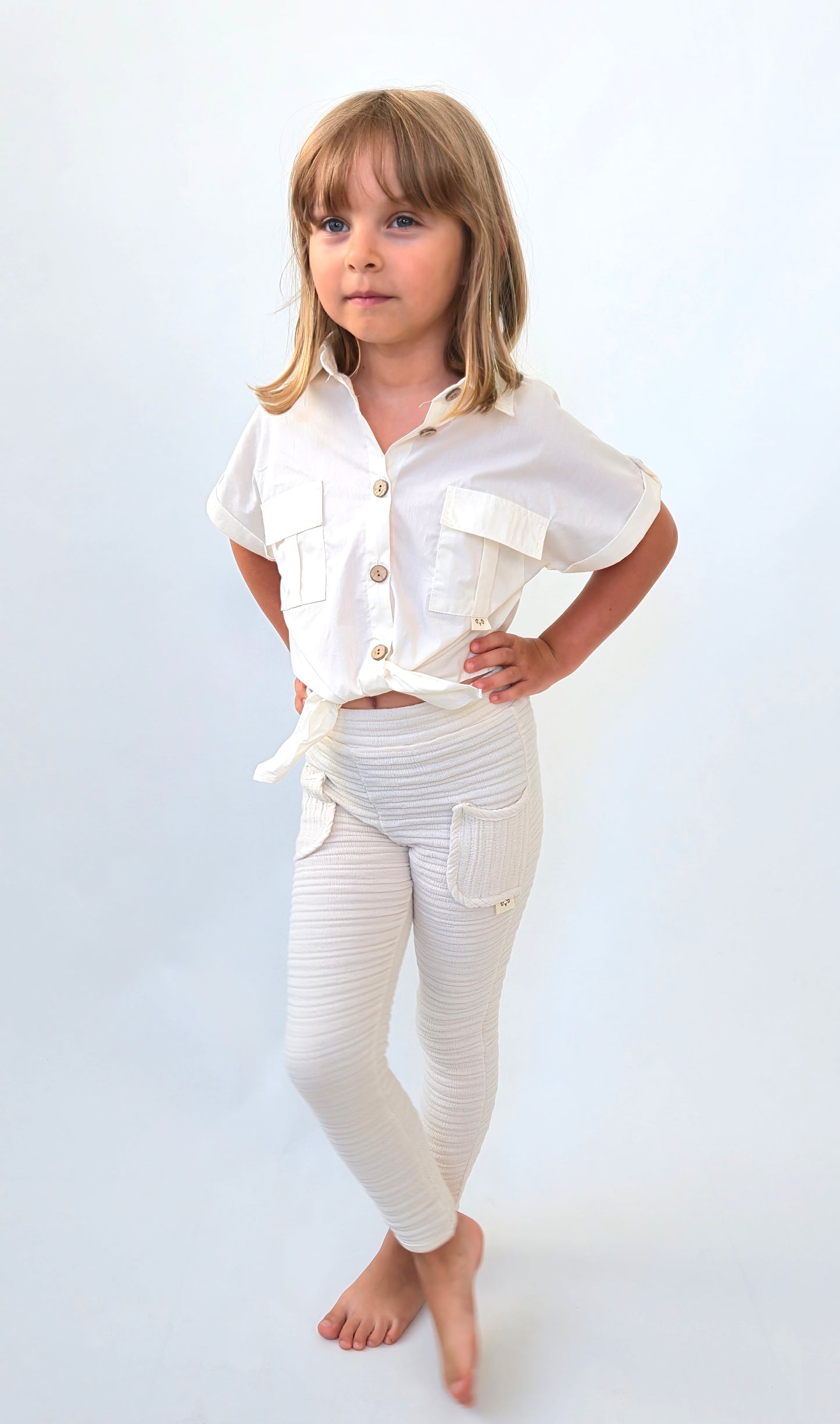 Pamuklu Crop Gömlek