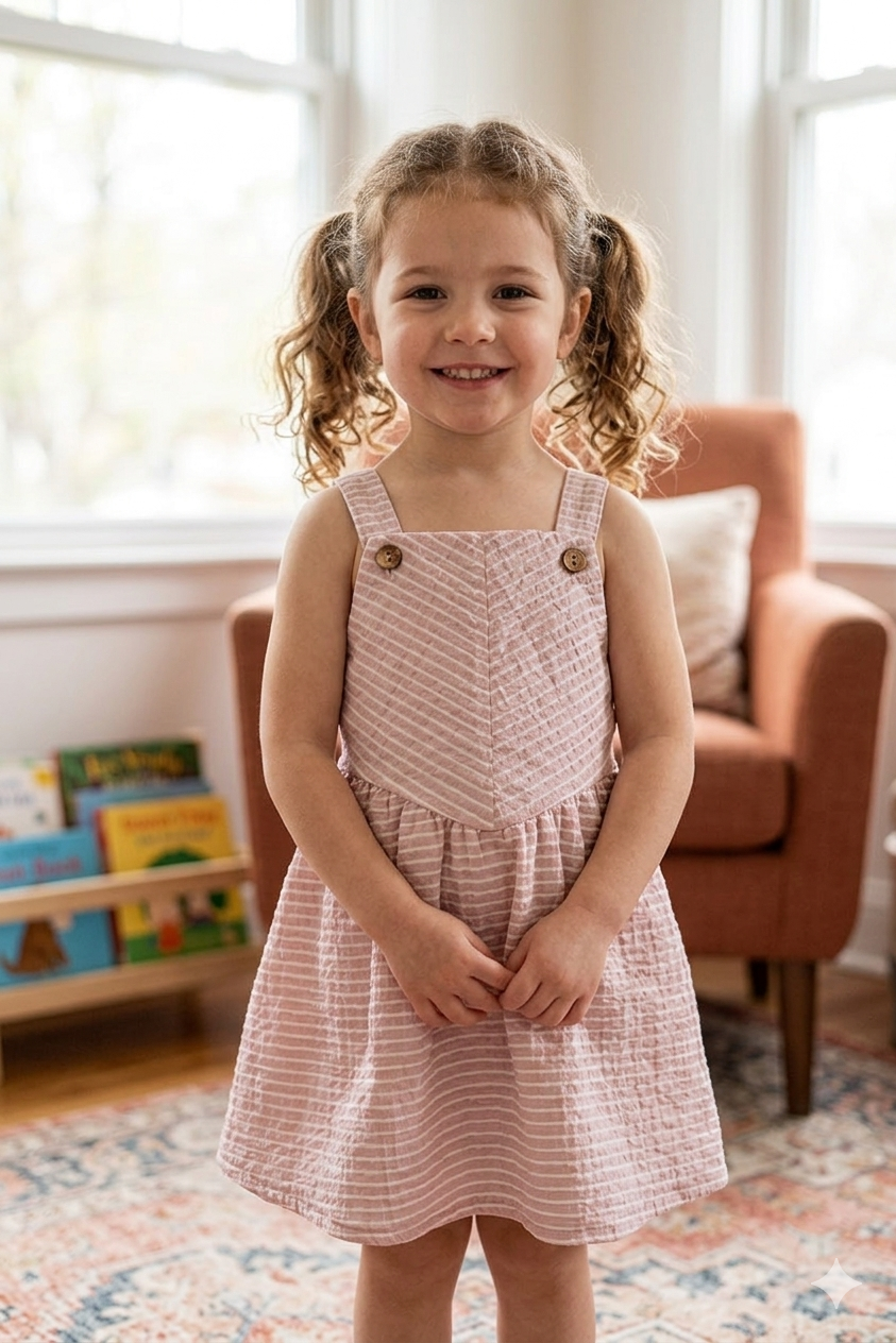 Muslin Saç Bantlı Elbise