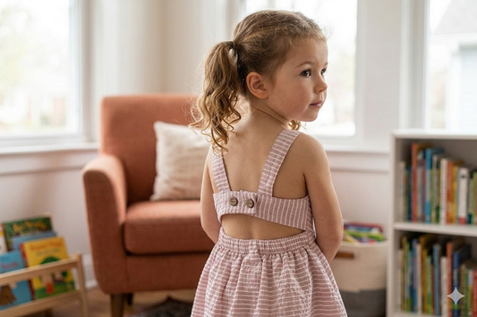 Muslin Saç Bantlı Elbise