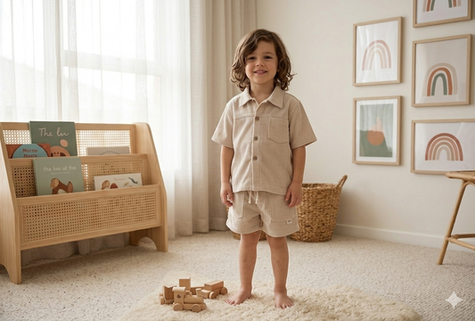 Erkek Gömlek Şort Takım